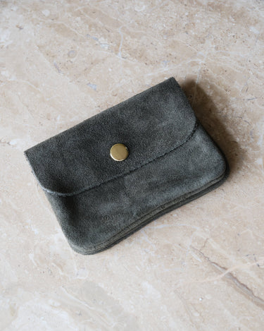 Wallet Lisa Small Real Suede Groen - Things I Like Things I Love