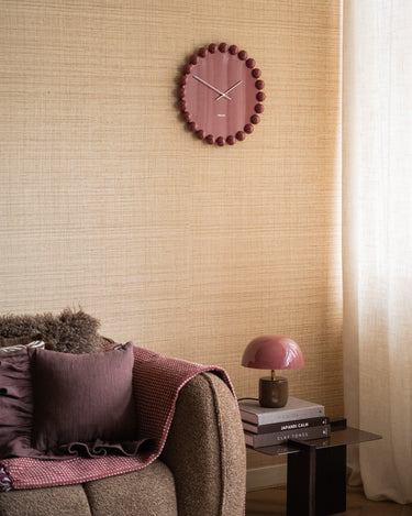Wandklok Dotty Bordeaux - Things I Like Things I Love