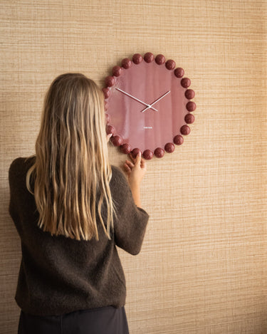 Wandklok Dotty Bordeaux - Things I Like Things I Love