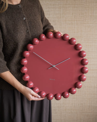 Wandklok Dotty Bordeaux - Things I Like Things I Love