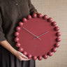 Wandklok Dotty Bordeaux - Things I Like Things I Love