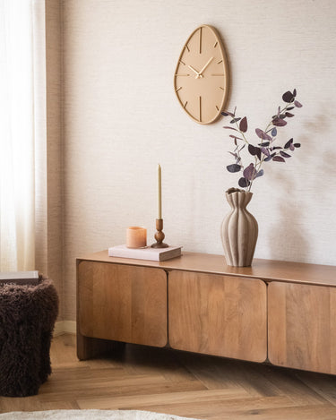 Wandklok Organisch Beige - Things I Like Things I Love
