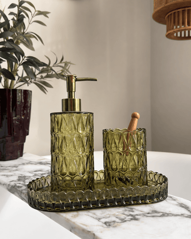 Zeepdispenser Pear Glas Groen - Things I Like Things I Love