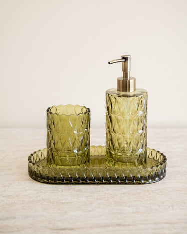 Zeepdispenser Pear Glas Groen - Things I Like Things I Love
