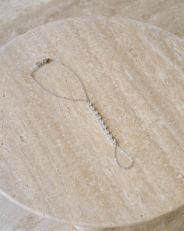 Zircon Tennis Hand Chain Zilver - Things I Like Things I Love